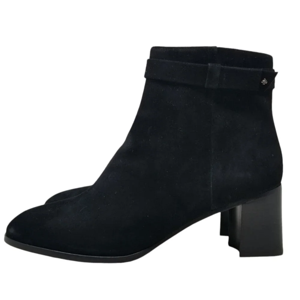 Kate Spade Black Madelaine Leather Boots